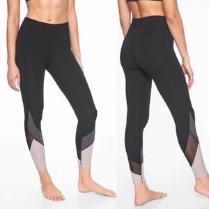 Athleta Salutation Colorblock Mesh Leggings 7/8 XS
